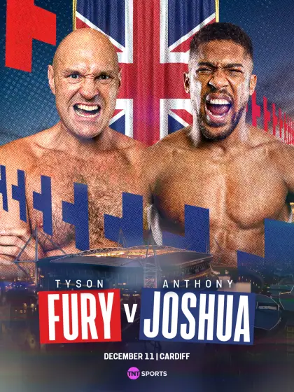 Official Fury vs Joshua poster for December 11 in Cardiff